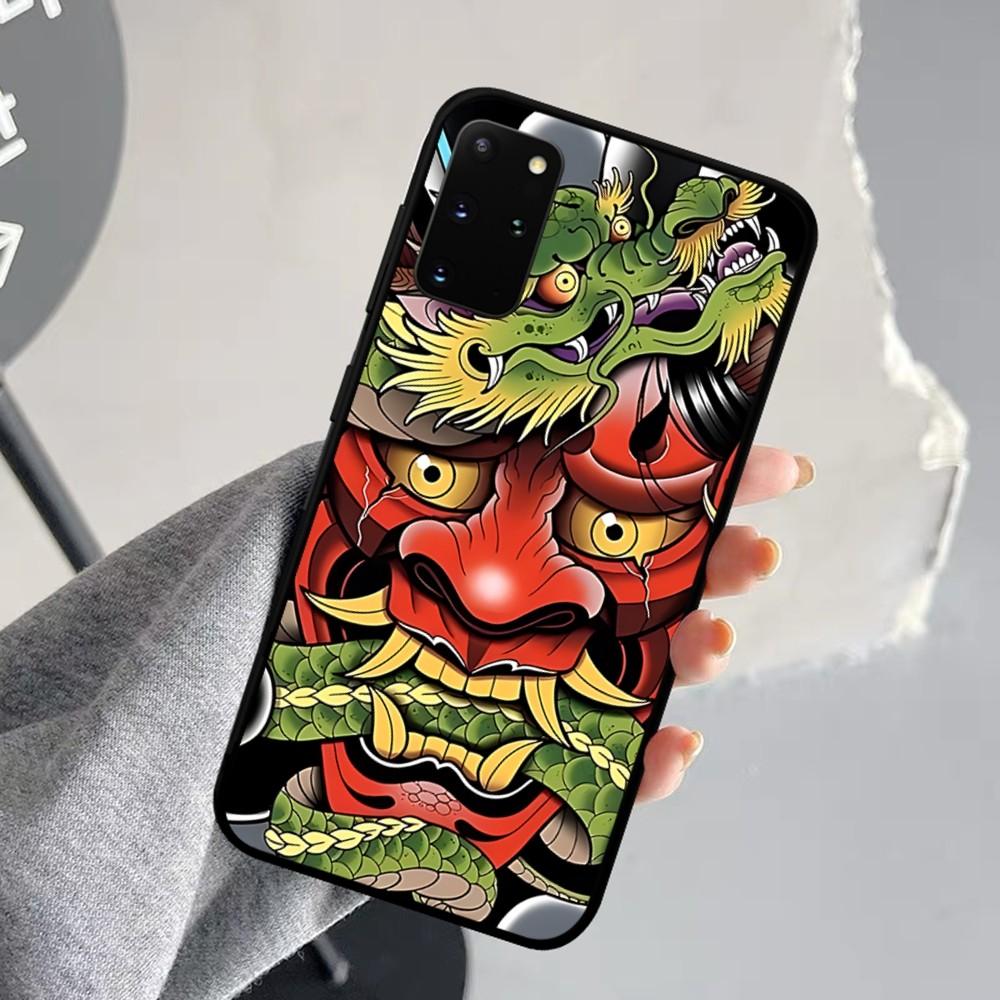Samurai Oni Mask Phone Case For Samsung S 9 10 20 21 22 23 30 23 24 Plus Lite Ultra FE S10lite Fundas
