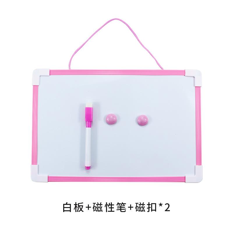 

Магнітна двостороння біла дошка для письма, стирається, дитячі графіті, для офісу, для нотаток, сухостиральна, настінна, дошка для повідомлень рожевий