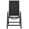Maison Exclusive - Chaises pliantes 2 pièces en textilène et aluminium noir