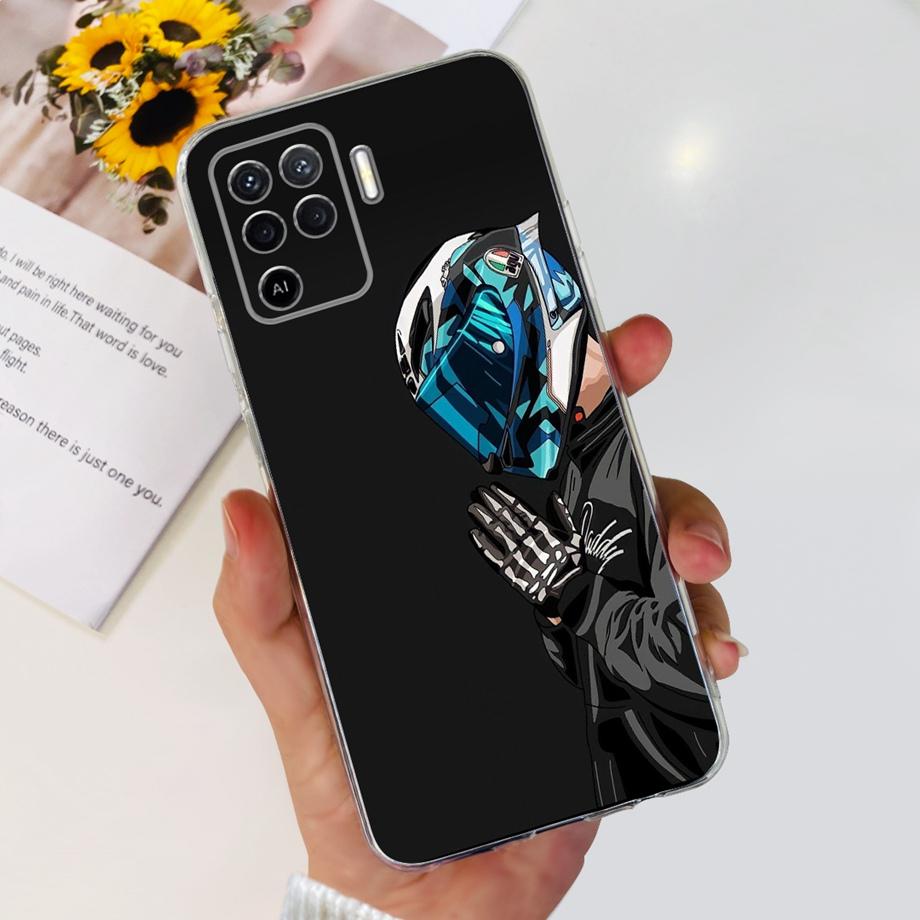 Für Oppo Reno5 Lite 5 Lite Handyhülle Weiches TPU Silikon Fundas Oppo A94 4G 5G Hülle Drachen Marmor Luxus Girly Malerei Capa