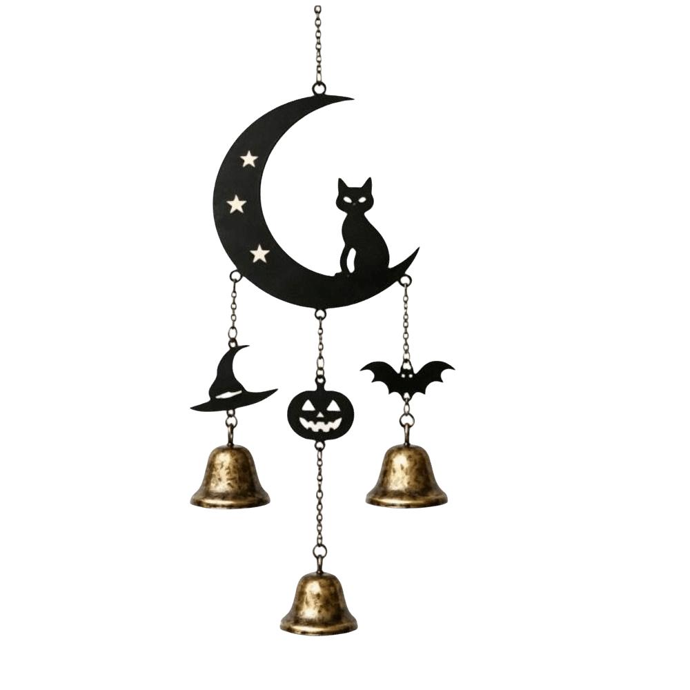 Pumpkin Halloween Hanging Bell Ornaments Spider Decorative Wind Chime Outdoor Decor