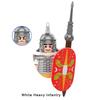 Middle Ages Ancient Roman Soldiers Heavy Armored Infantry Military Figures Weaponry Model Building Blocks Kids Toys