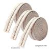 3 Roll Braided Cotton Flat Oil Lamp Cotton Wicks 6.56ft Kerosene Lamp Wick with Stitches Braided For Oil Lamps Candle