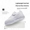 Anta Fashionable Comfortable Little White Shoes Durable Lightweight Shock Absorbing Non-Slip Low-Top Kids Skate Shoes Kids Sneakers Gray A12448088-4