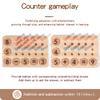 Learning Wooden Mathematics Number Matching Arithmetic Board Children Puzzle Toy