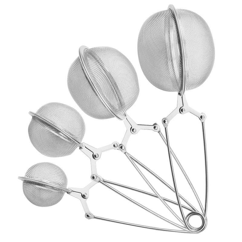 Stainless Steel Spherical Tea Infuser & Strainer Mesh Filter