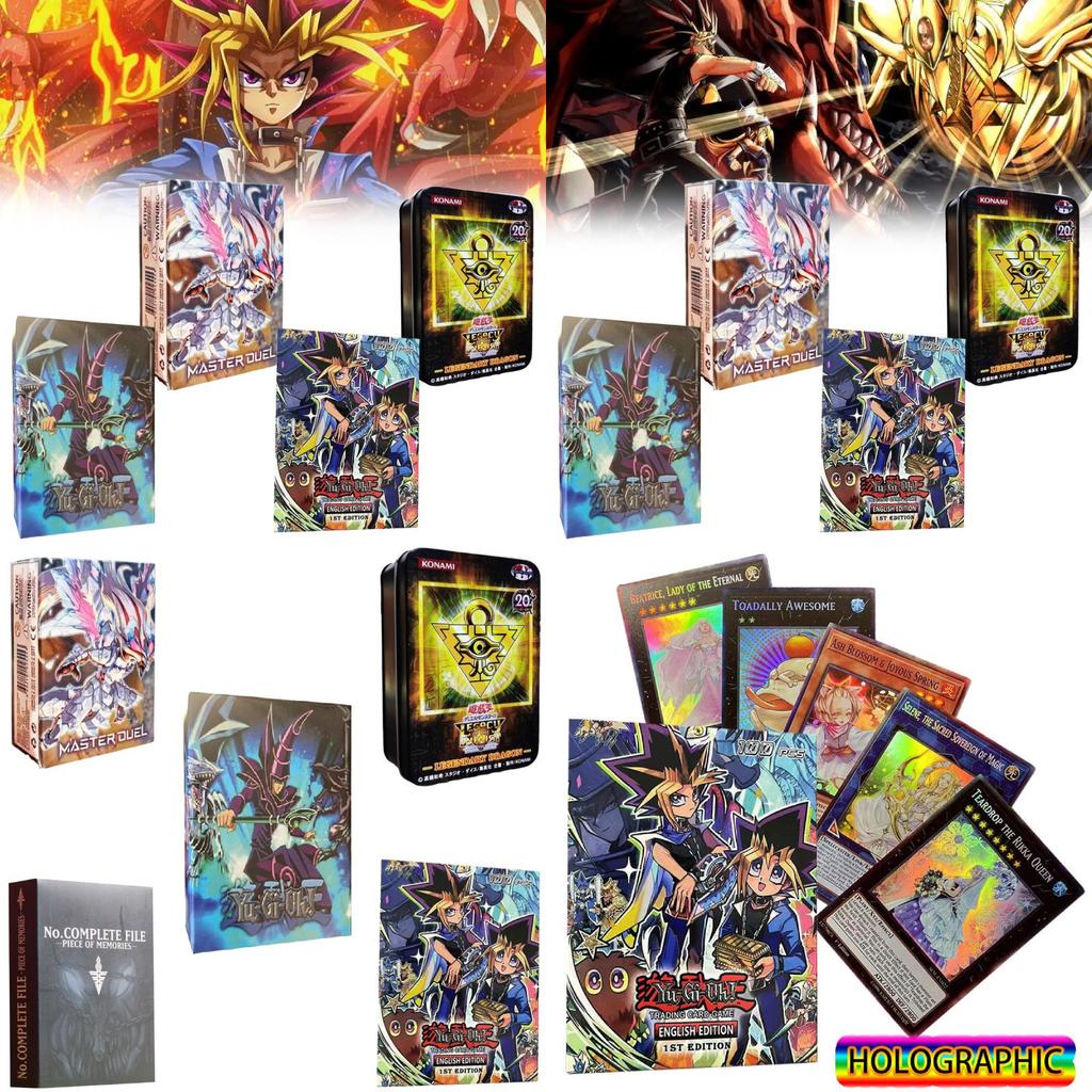 Sada karet Game Master Yugioh s klasickými a fóliovými sběratelskými kartami pro sběratele karet