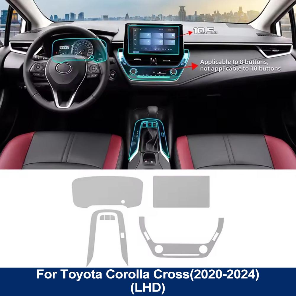 

Auto Interior TPU Film for Toyota Corolla Cross 2020-2026 Car Protective Cover 10.5in Navigation Screen Anti-scratch Accessories 10.5inch Screen