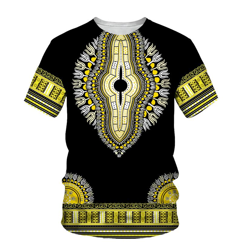 African Dashiki Print T-shirt Männer/Frauen Ethnische Vintage Folk-benutzerdefinierte Kleidung 2023 Sommer Casual Paare Kurzarm Grafik tops