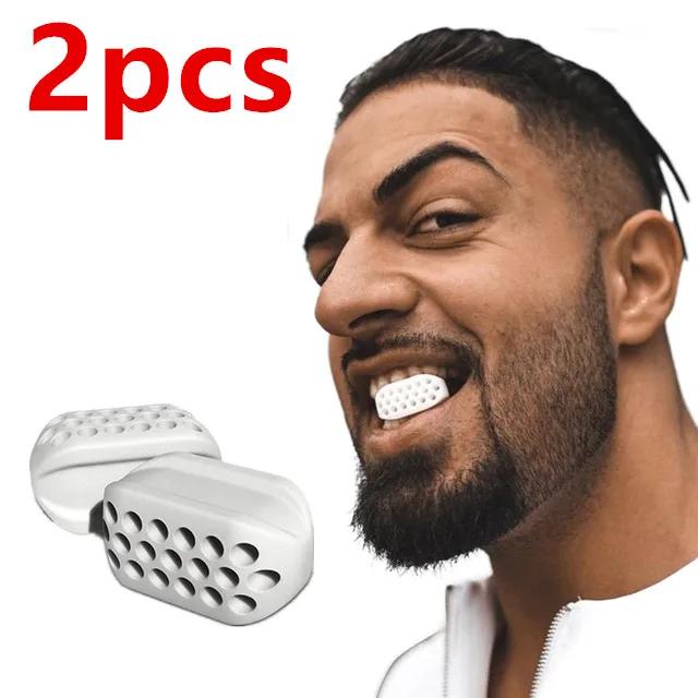 

2PCS Jaw Exerciser Fitness Ball Food Grade Safety Silicone Neck Muscle Fitness Ball Weight Loss Fitness Perfect Jaw Curve Tool