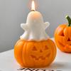 DIY Halloween Candle Pumpkin Ghost Silicone Mold Handmade Aroma Plaster Resin Ornaments Molds Halloween Candles Making