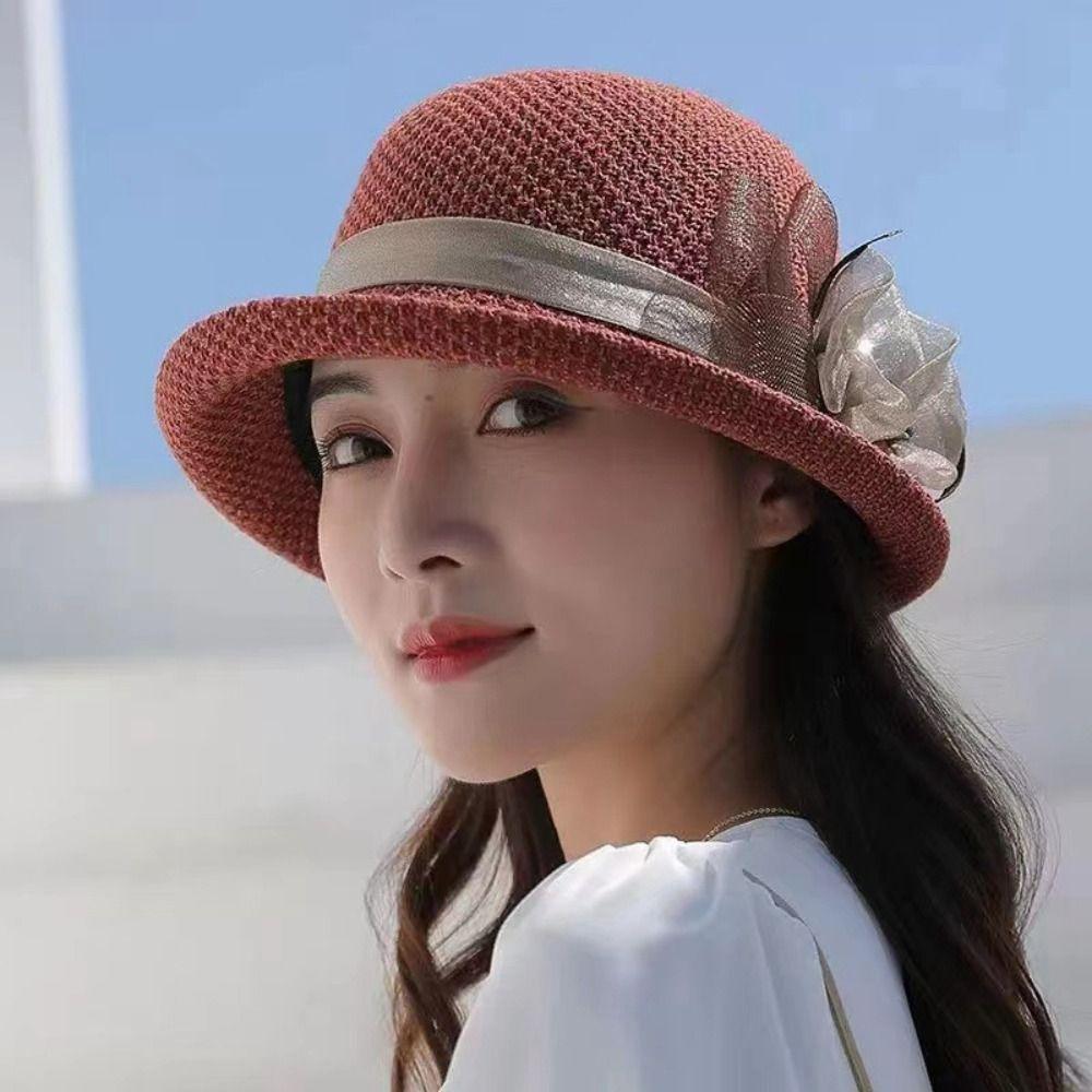 

UV Protect Women Sun Hat Casual Sunshade Cap Sweet Fisherman Hat Summer сірий