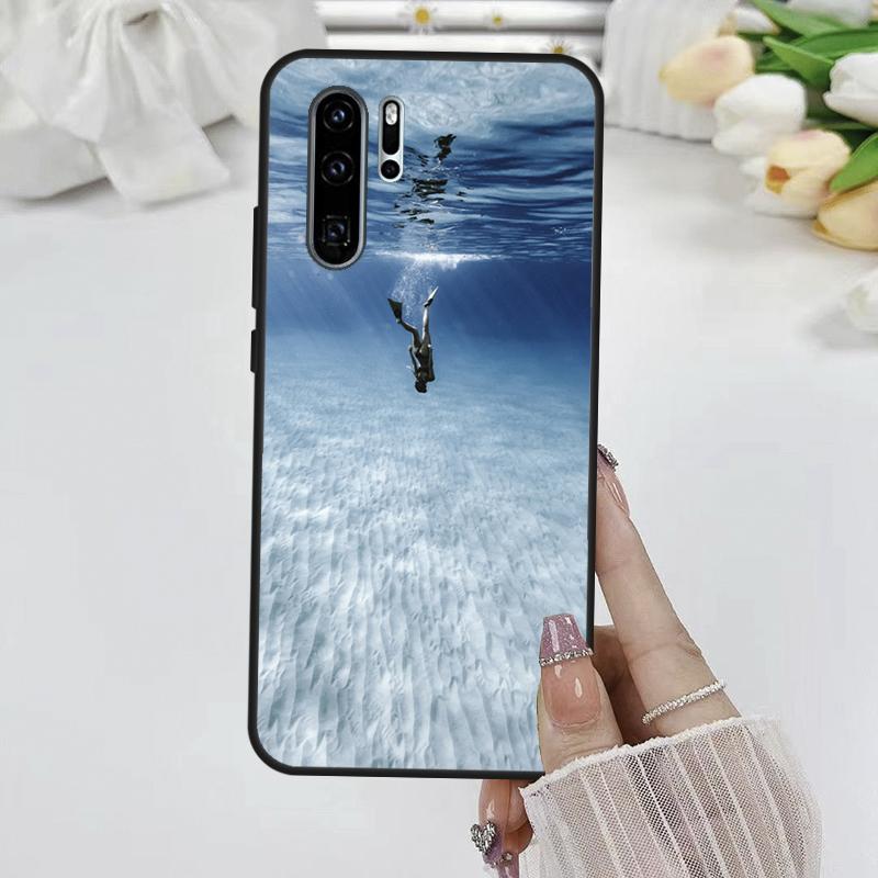 

Чехол для Huawei Nova Y70 Y72 Y73 Y60 Y90 Y61 Y91 8i 7i 11i 12i 12s 9 10 SE P20 P30 P40 Lite с изображением дайвера для подводного плавания Huawei Nova 5T
