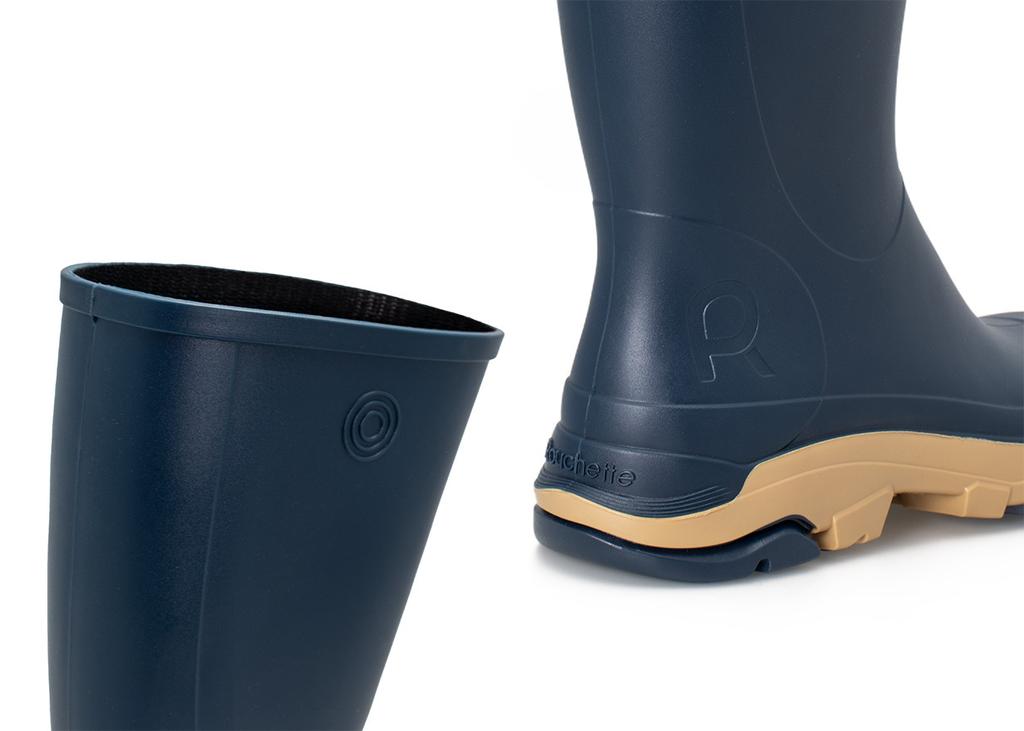 Rouchette Remove Rain Boots Men'S Blue Outdoor Boots