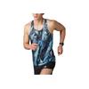 Adidas Move For Planet Airchill All Over Print Fashion Versatile Round Neck Sleeveless Vest Men Tops Blue IK4971