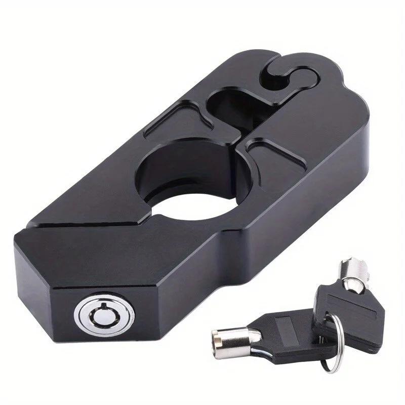 1pc Outdoor Safety Locks Motorcycle Handlebar Grip Street Security It Scooter Atv Dirt Bikes Auto Helmet Lock