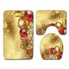 Christmas Bathroom Floor Mat Toilet Three-Piece Set