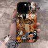 Halloween Spooky Pumpkin Phone Case For IPhone17 16 15 14 13 12 11 Pro Max Plus Color Matte Fundas