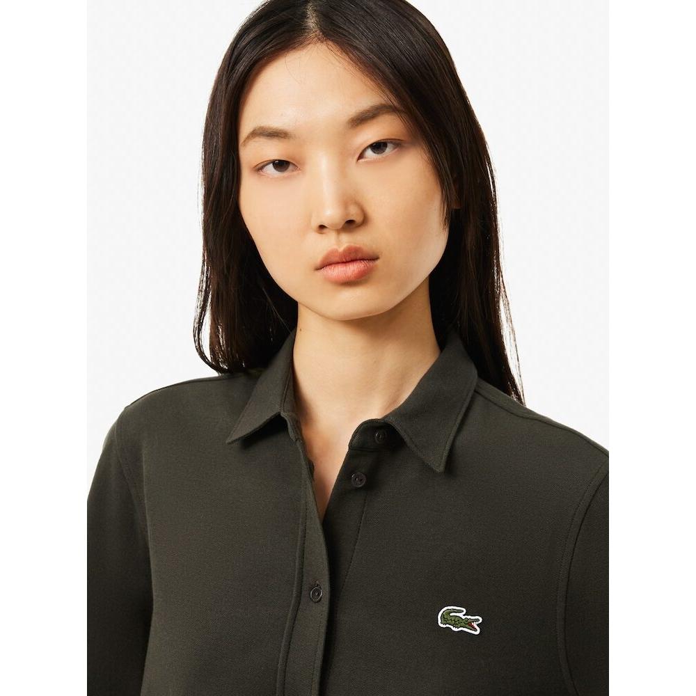 Lacoste Womens Belted Pique Shirt Dress Ef3263 54n L7a q2nEf3263 54nL7a