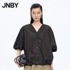 JNBY 2026 Summer A-line Loose V-neck Shirt 5Q6211970