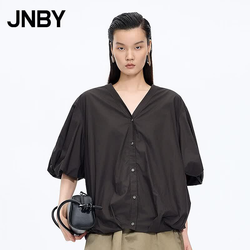 JNBY 2026 Summer A-line Loose V-neck Shirt 5Q6211970