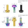 2 ks M5X12 Titanové šrouby na košík na láhev na kolo, šrouby na víčko představce, silniční horské kolo, držák na vodu, šrouby, držák na pumpičku, upevňovací šrouby