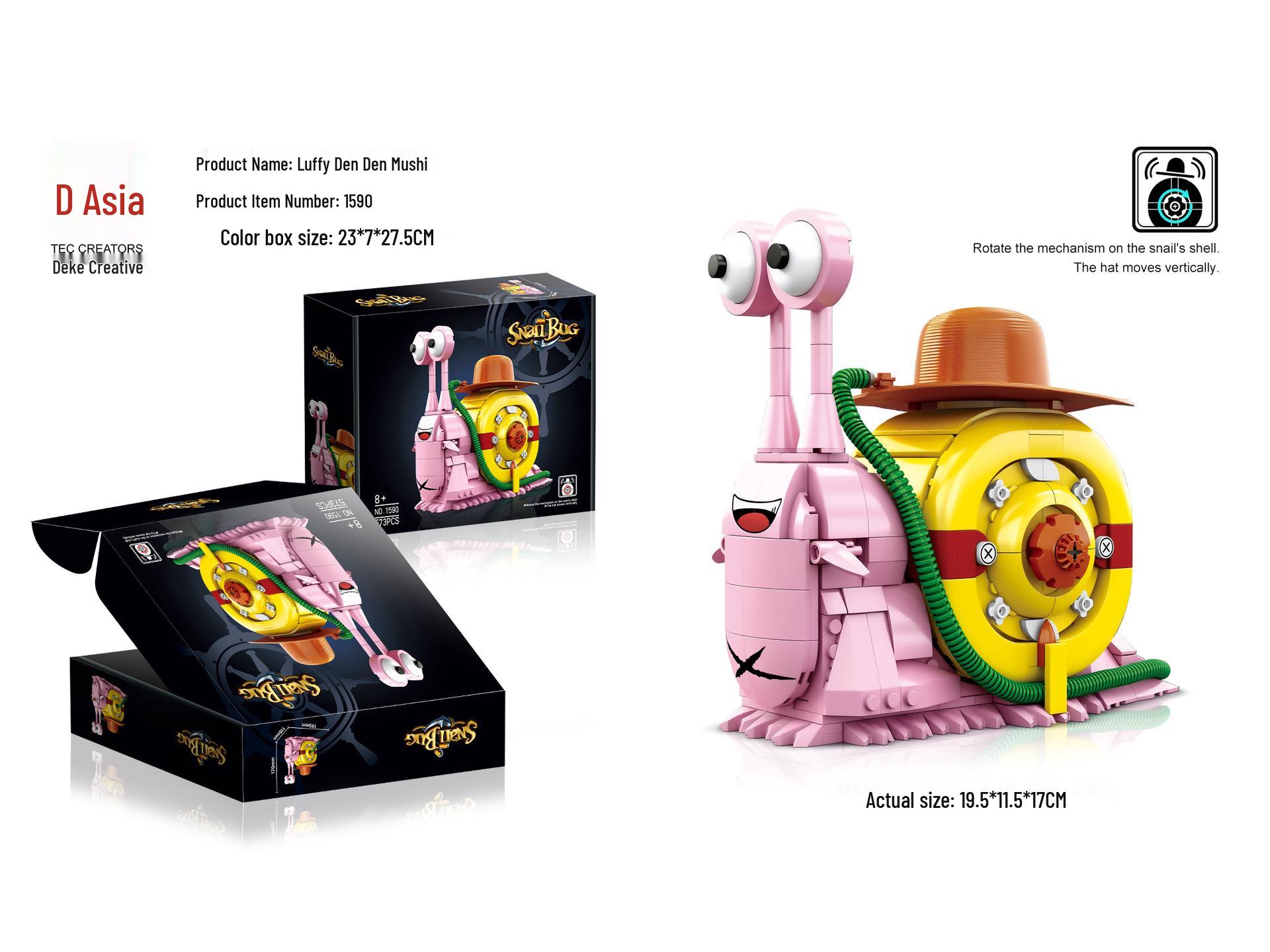

Deke 1591 Den Den Mushi Connects with Trendy & Educational Toys, Building Blocks, Assembly Toys for Kids, and More.
