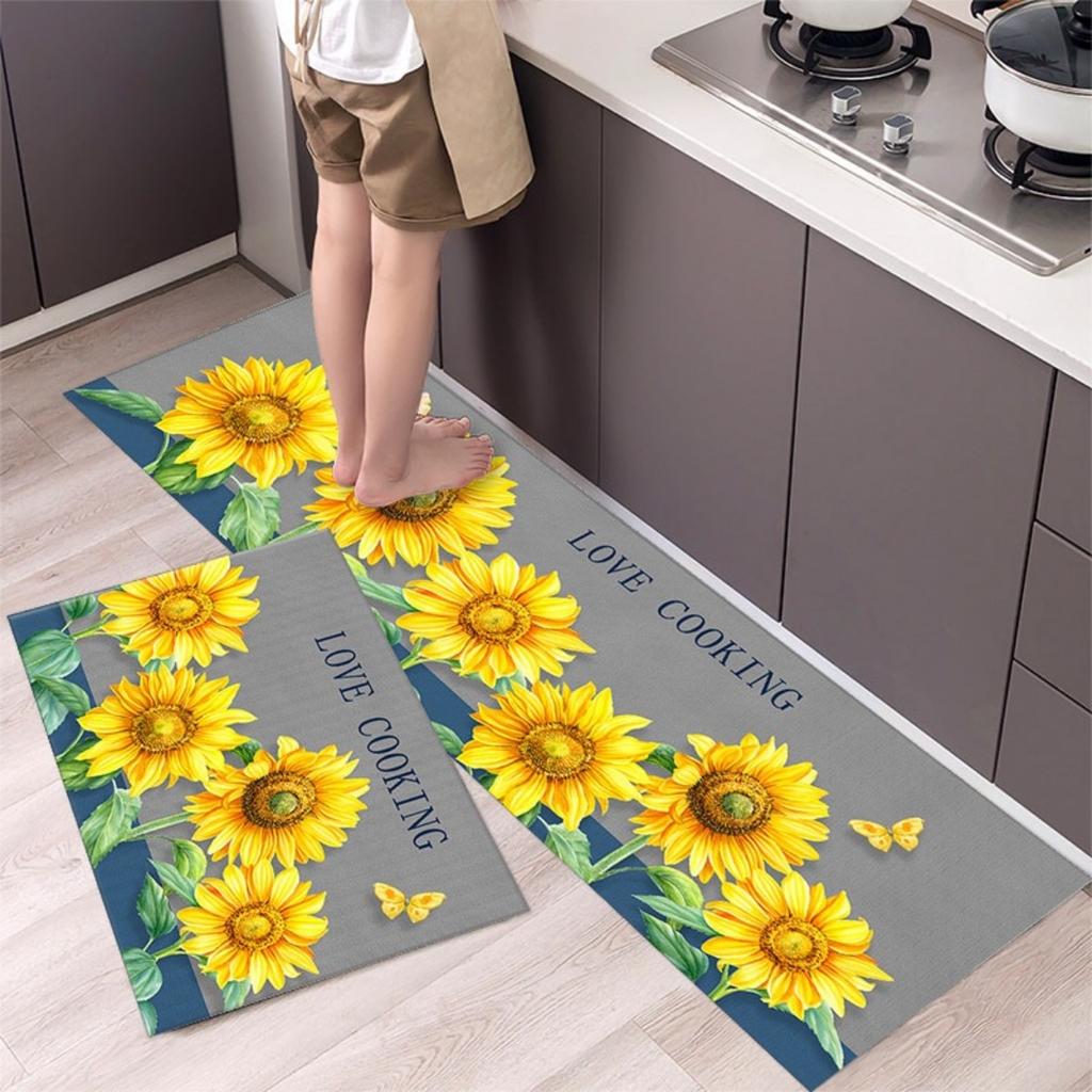 HOMZY Kitchen Mat Carpet for Floor Home Entrance Doormat Bedroom Living Room Decor Bedside Rug Hallway Balcony Bathroom Anti-Slip Mat