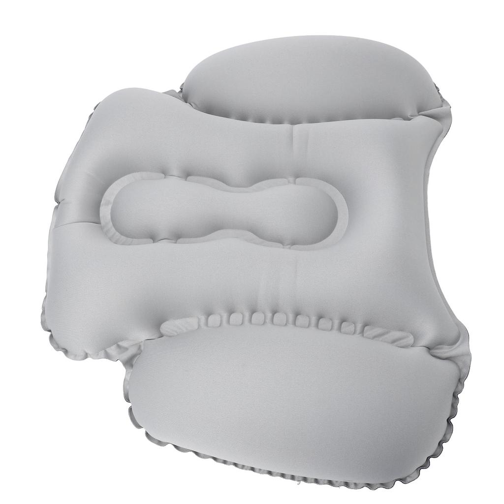 Inflatable Lumbar Travel Pillow for Airplane Ergonomic Soft Office Chair Back Support Pillow for Men Women Press