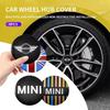 4 szt. Metalowe Naklejki Dekoracyjne na Środki Kół Samochodowych Akcesoria Dla Mini Cooper JCW Works F54 F55 F56 F57 F60 R50 R52 R53 R55 R56 R57