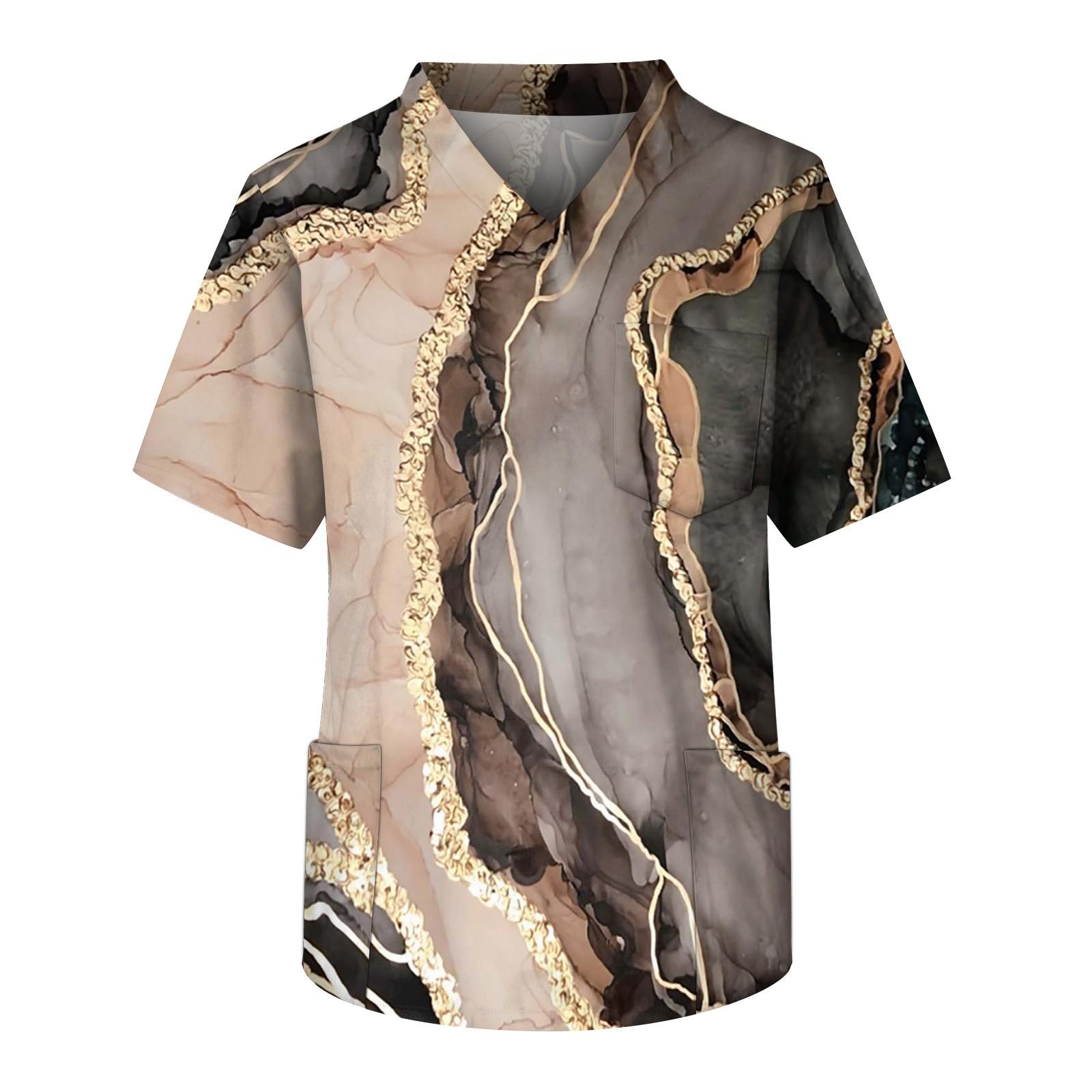 

Мужской топ с коротким рукавом и V-образным вырезом с принтом нагрудного кармана L