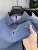 2026 Summer Embroidered Men's Short-Sleeve Polo Shirt: High-End Heavyweight Style for Middle-Aged and Young Men