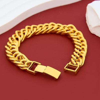 18k Gold Plated Classic Men's Bracelet - 20MM European & American Style