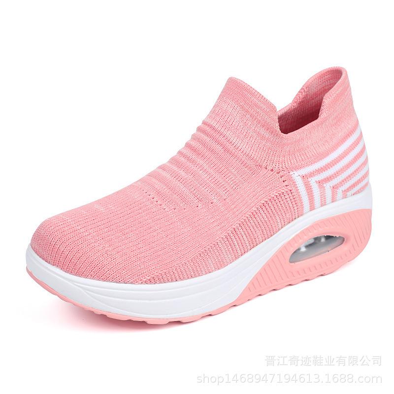 New shoes casual shoes breathable and lightweight mother shoes lace-up air cushion sneakers
