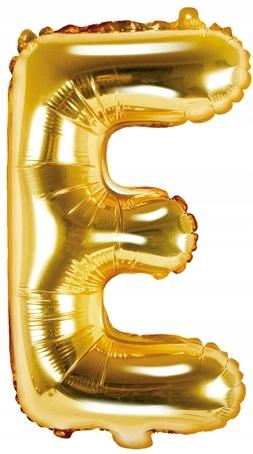 Foil Balloon Letter "E", 35cm, Gold