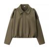 European and American style, new women's clothing, fashion bomber jacket, bat sleeve zipper casual top