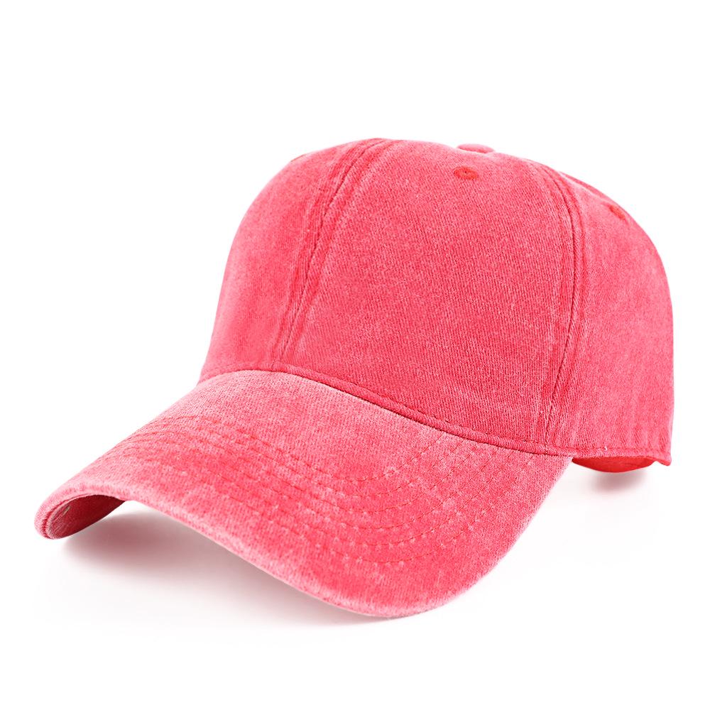 Gewaschene, verwaschene Baseballkappe aus Denim mit auffälligen Nähten, Sechs-Bahnen-Design, Schirmmützen-Stil zur DIY-Individualisierung – Perfekt für Sommer und Herbst.