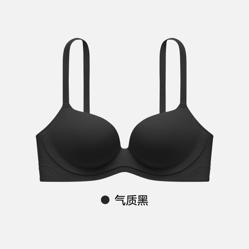 Women Wireless Bra With Natural Full Shape Comfortable And Soft Seamless Underwear S чёрный
