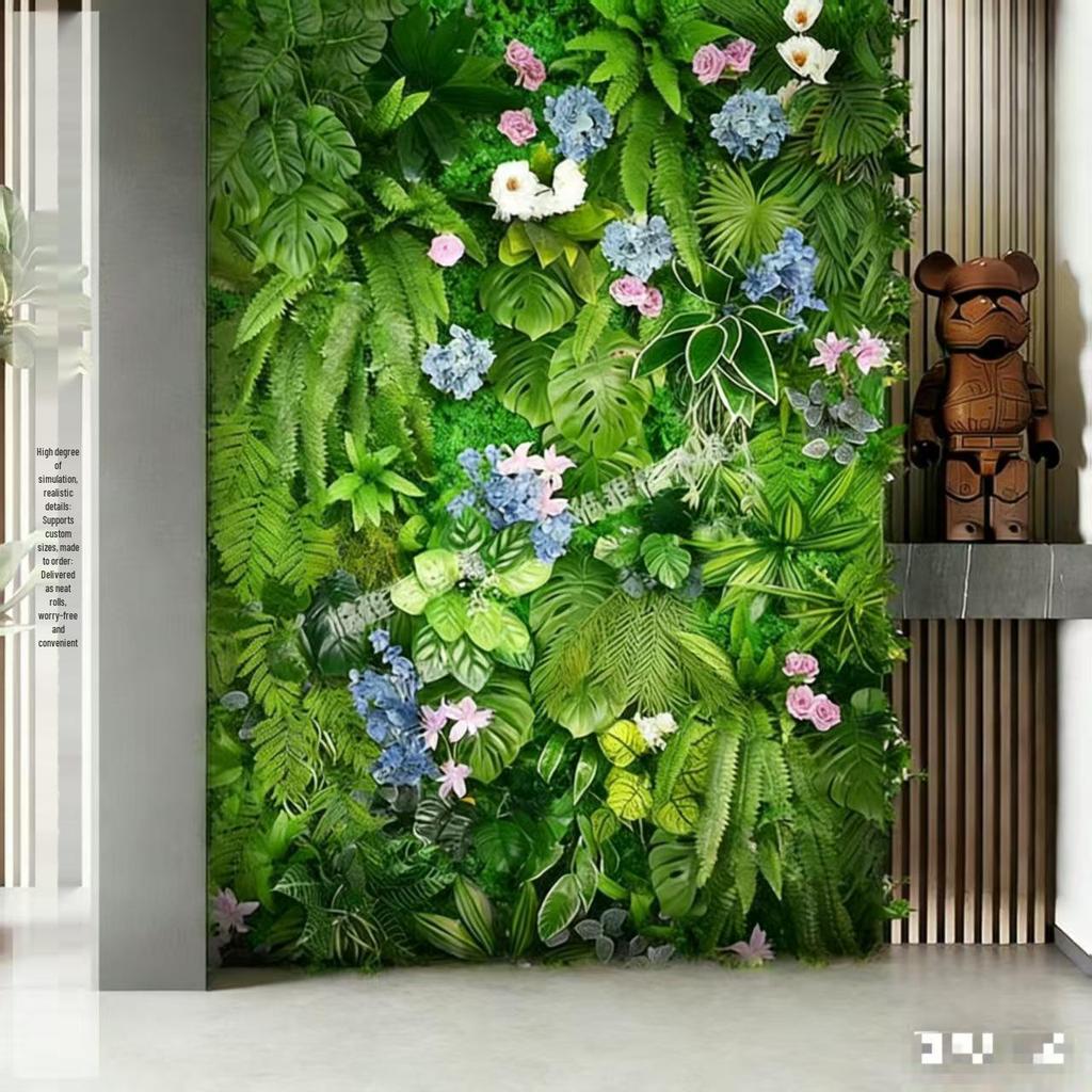 Artificial Green Wall Decoration - Indoor/Outdoor Plant & Flower Modular Background Wall
