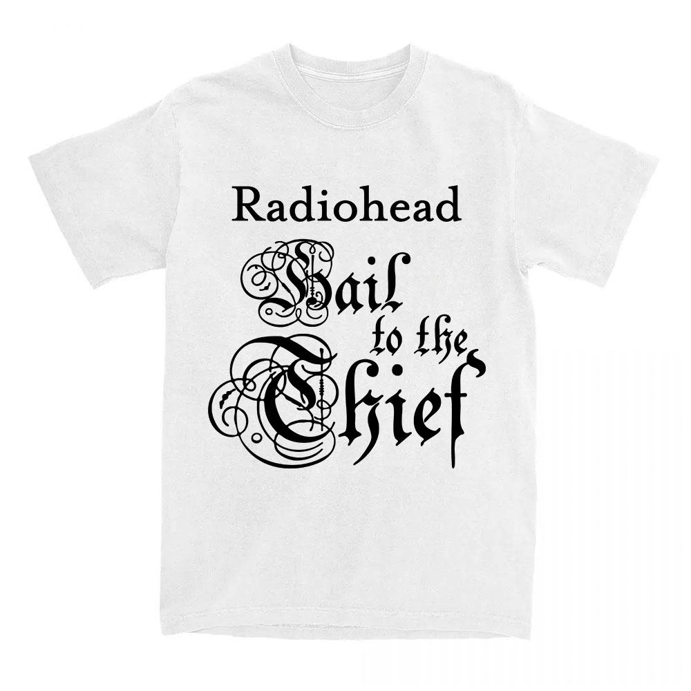 

Группа Radiohead Hail To The Thief Футболки с коротким рукавом Повседневная мужская футболка Мода Унисекс Уличная одежда Хип-хоп Женская одежда XS