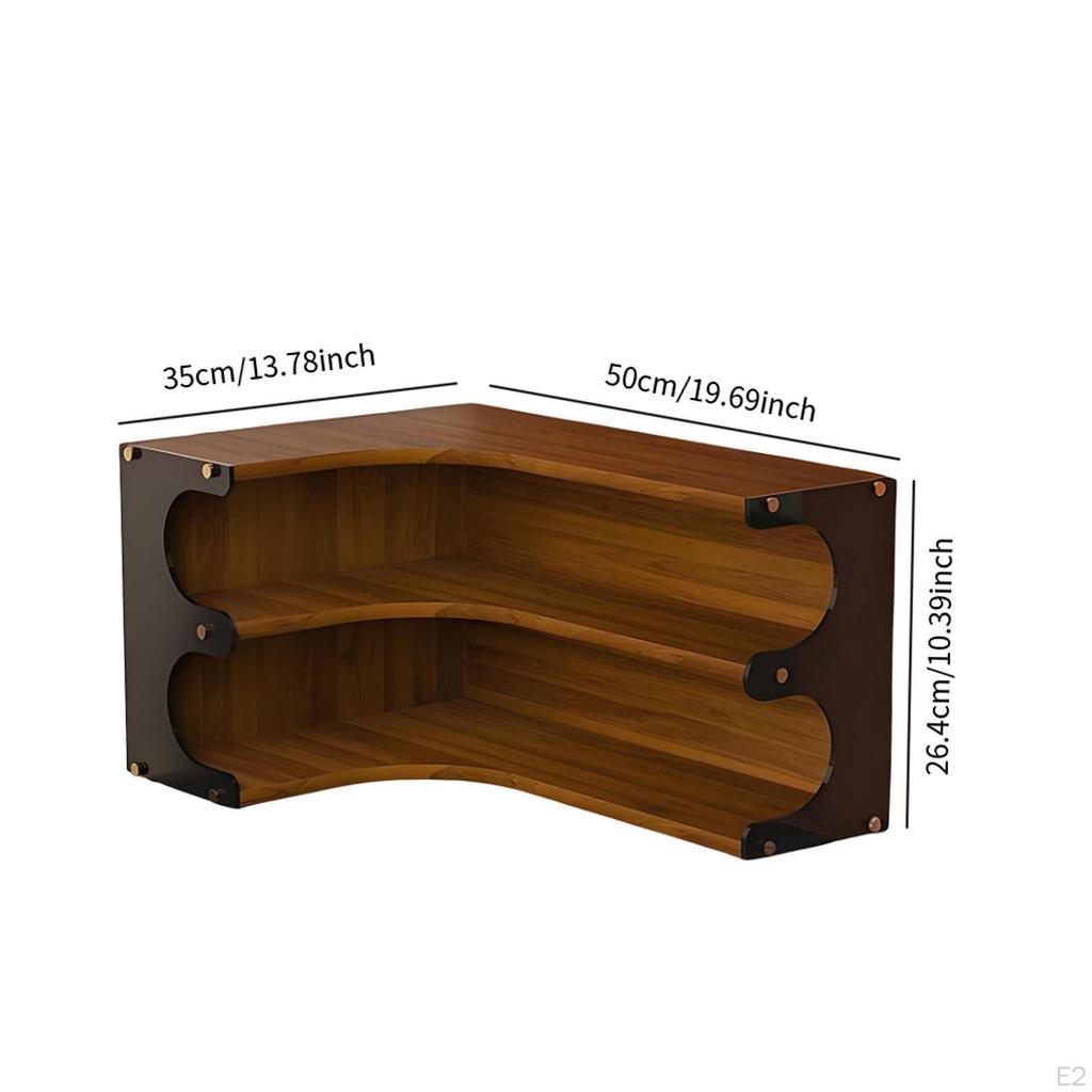 Eckschreibtisch Organizer Regal Arbeitsplatten-Display Vielseitiges Wasserbecher Aufbewahrungsregal 2