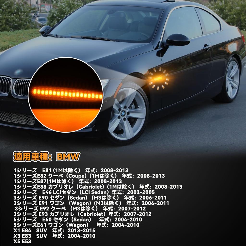GemPro LED Side Marker 1 Series E81 E82 E87 E88 Car Inspection Compatible 3