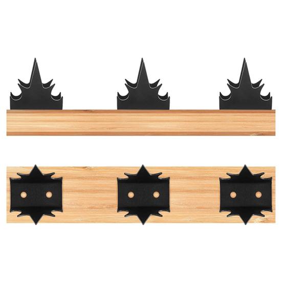 12Pcs Fence Fence Spikes with Screws Anti-Climb Thieves Intruder Animal Deterrent