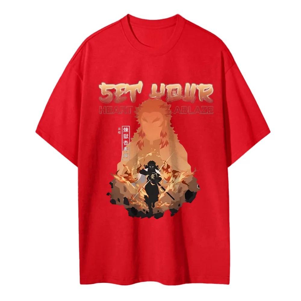 Casual Comfortable Pure Cotton Unisex  Anime T-Shirt Men's and Women's Summer Fashion Street T-Shirt Autumn and Winter Innerwear