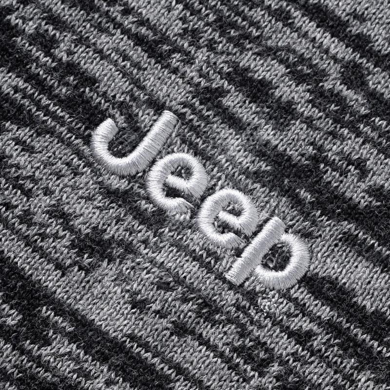 Jeep Men's Winter Round Neck Thermal Knit Sweater