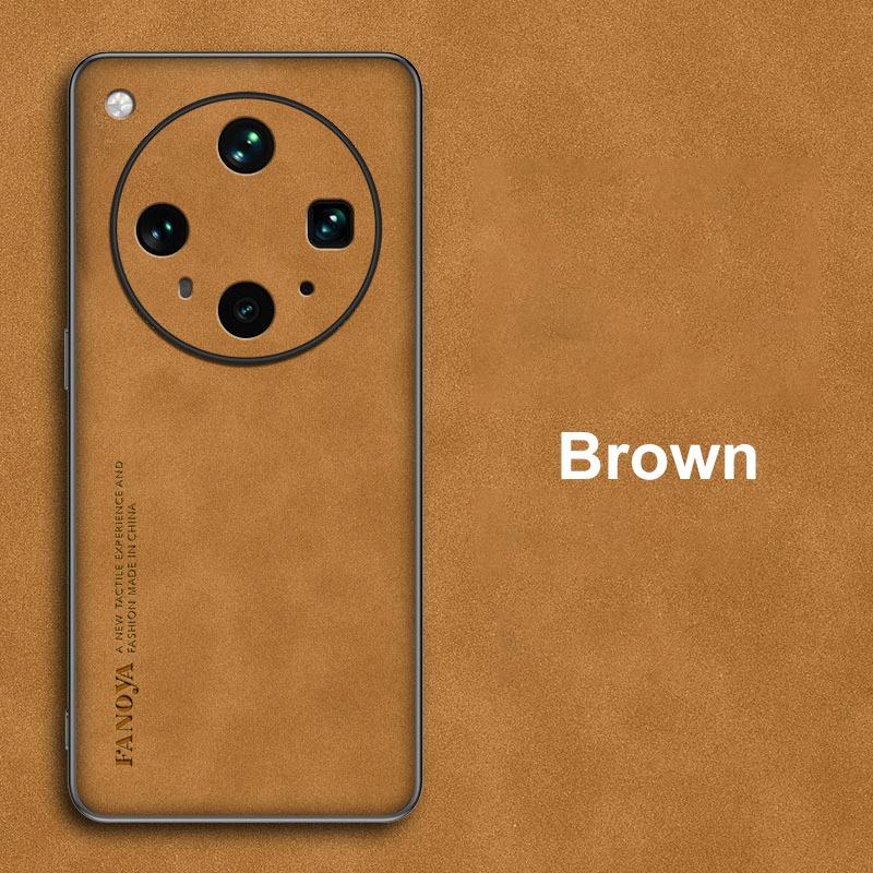 

Для OPPO Find X8 Ultra 5G Чехол Роскошный Кожаный Чехол для Телефона Для OPPO FindX8 Ultra Задняя Крышка Матовый Силикон Полная Защита For Find X8 Ultra коричневый