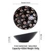 Dirun 8-inch Japanese Embossed Ceramic Slanted Salad Bowl