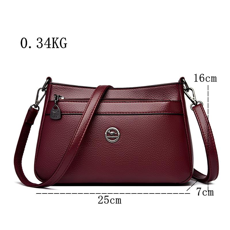 Luxury Design Leather Women Bag High Quality Handbag Solid Color Ladies Shoulder Crossbody Bag And Daily Use Purse Commuting Sac
