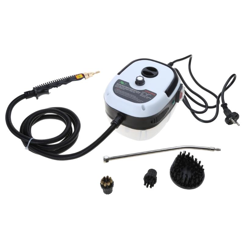 

Пароочиститель 2500 Вт Ручной пароочиститель 6 скоростей Высокое давление Температура Паровая машина для чистки с насадками-щетками