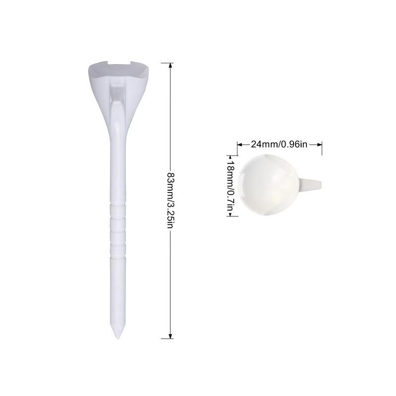 Fengyi 10-Degree Tilt Durable Plastic Golf Tees (20-Pack)